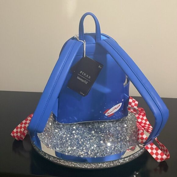 Disney Pixar Toy Story loungefly blue pizza planet mini bookbag back pack - Picture 8 of 11